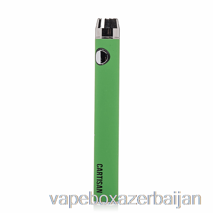 Vape Smoke Cartisan Button VV 900 Dual Charge 510 Battery [Micro] Green